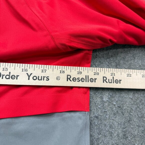 Nike Shield Flash Running Jacket Women M Red Gray Hooded Reflective 619026 - Picture 12 of 16